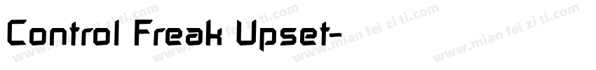 Control Freak Upset字体转换